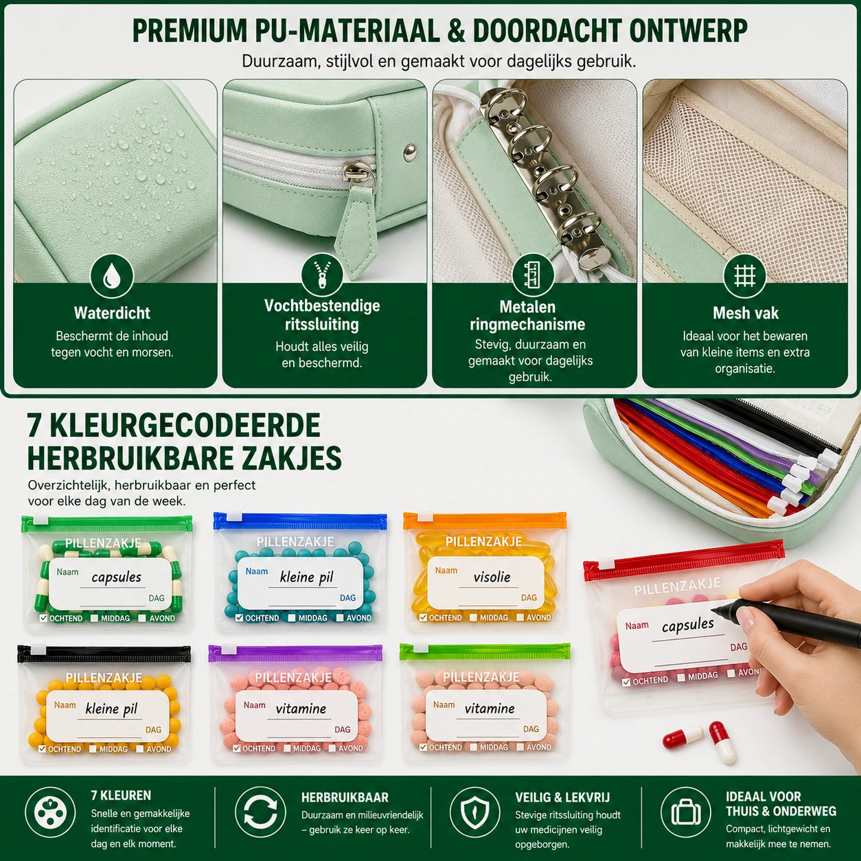 MediPouch Medicijn Organizer – Koop 1, Krijg 2