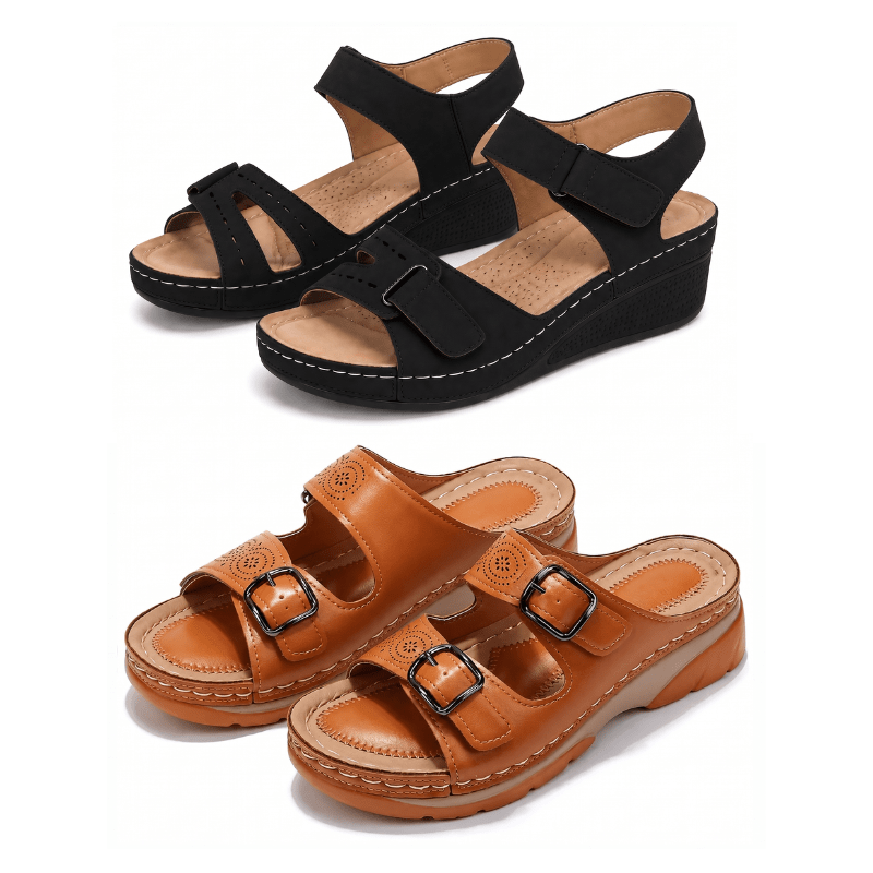 Elegant Comfort Ergonomische sandalen – Koop er 1, krijg er 1 GRATIS - Soleil & Sole