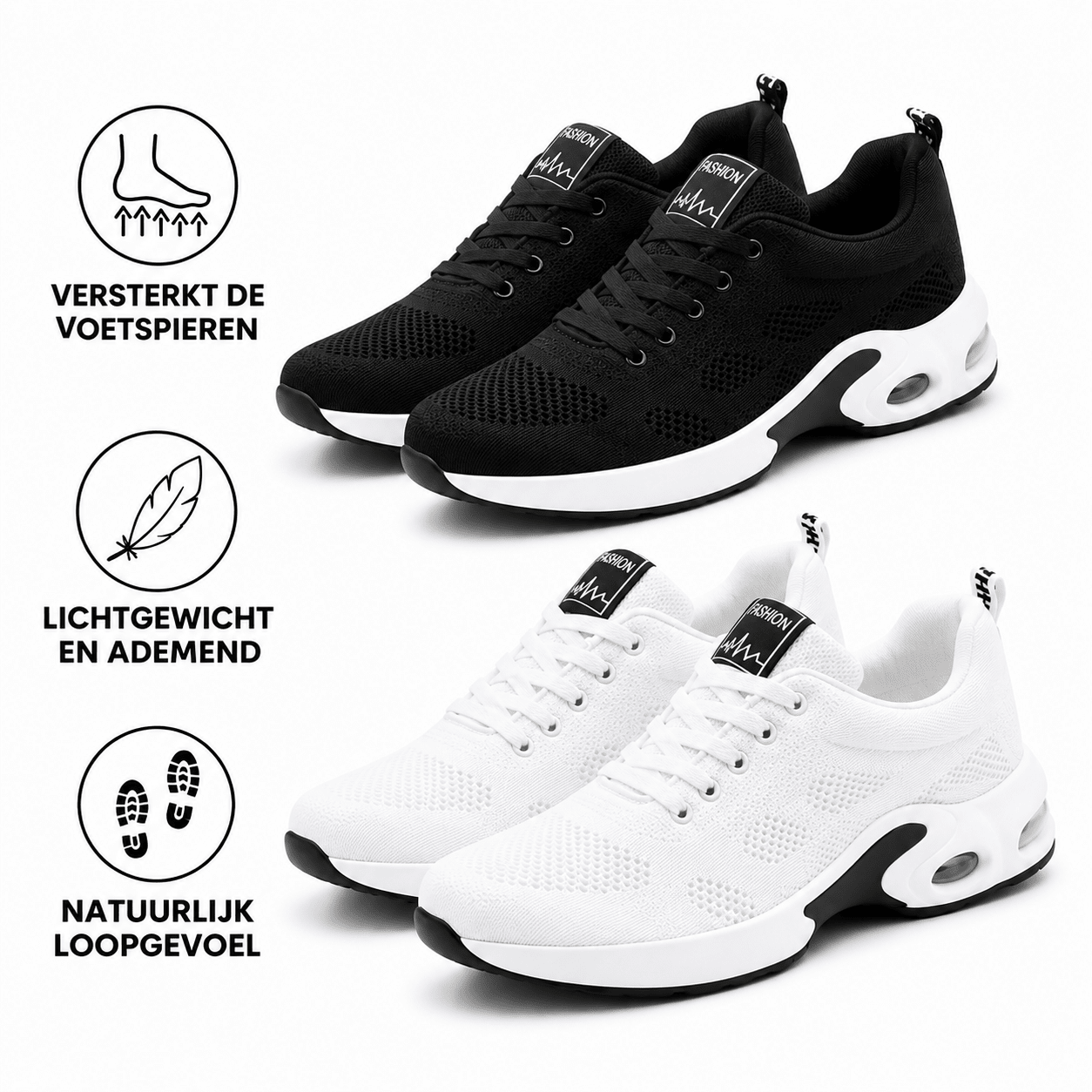 Orthocare™ | Orthopedische sneaker voor dagelijks gebruik en comfort - Actie: 1 + 1 gratis - Soleil & Sole