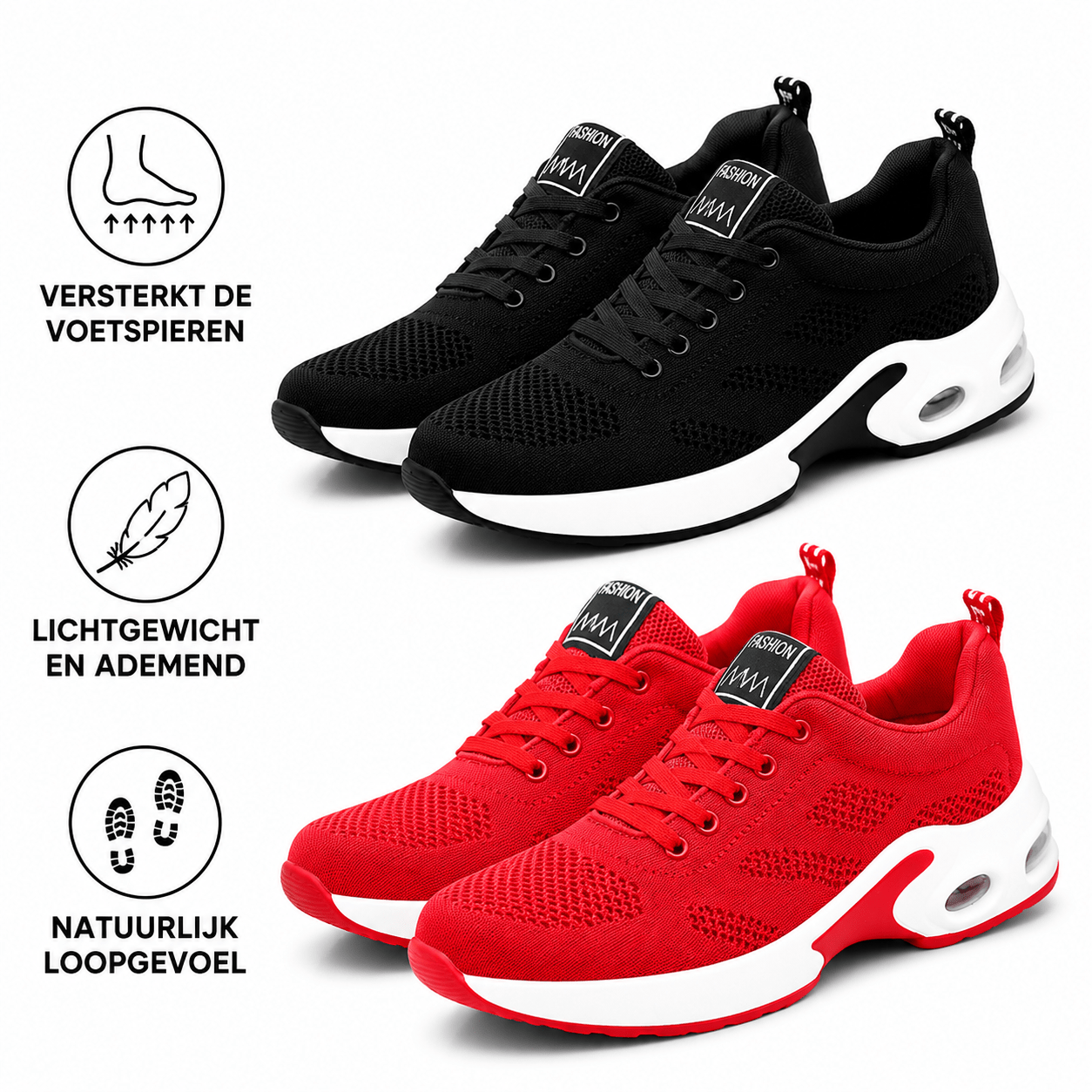 Orthocare™ | Orthopedische sneaker voor dagelijks gebruik en comfort - Actie: 1 + 1 gratis - Soleil & Sole