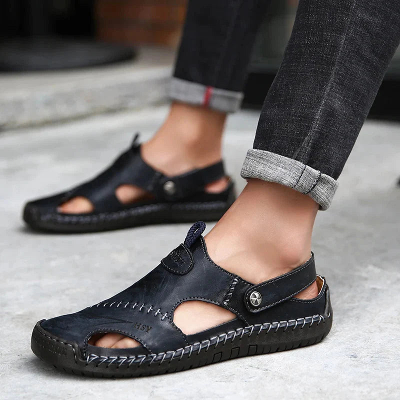 Orthopedische leren sandalen • Soleil Sole - Aanbieding: 1 kopen, 2 meenemen