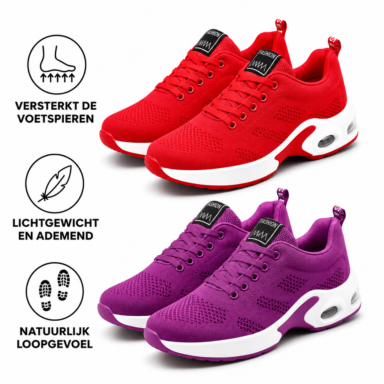 Orthocare™ | Orthopedische sneaker voor dagelijks gebruik en comfort - Actie: 1 + 1 gratis - Soleil & Sole