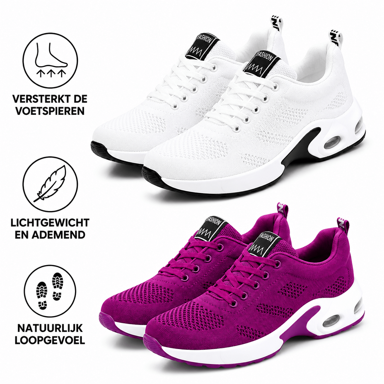 Orthocare™ | Orthopedische sneaker voor dagelijks gebruik en comfort - Actie: 1 + 1 gratis - Soleil & Sole