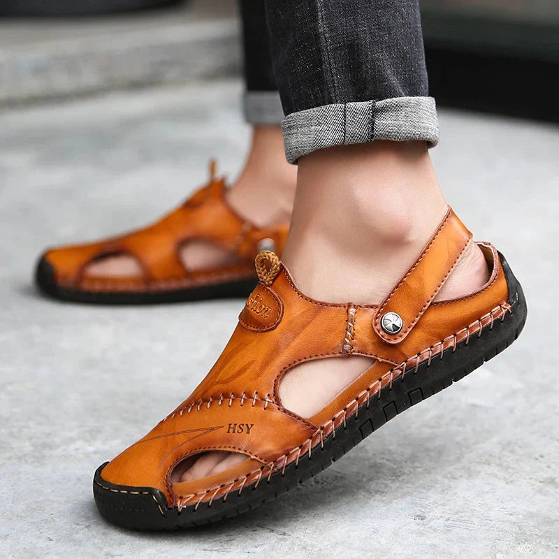 Orthopedische leren sandalen • Soleil Sole - Aanbieding: 1 kopen, 2 meenemen