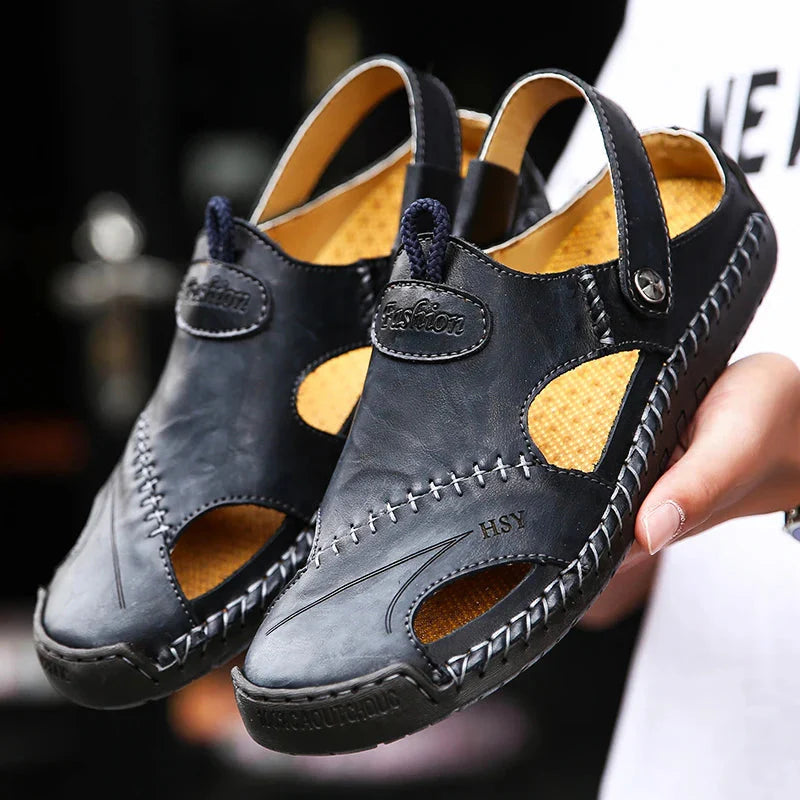 Orthopedische leren sandalen • Soleil Sole - Aanbieding: 1 kopen, 2 meenemen