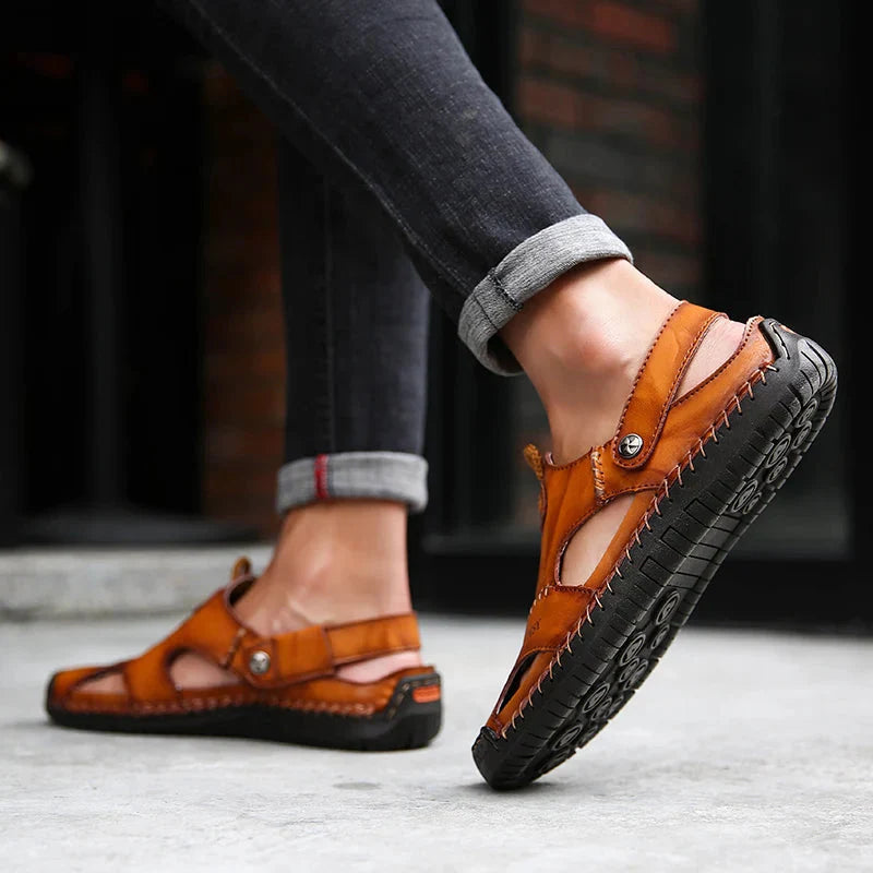 Orthopedische leren sandalen • Soleil Sole - Aanbieding: 1 kopen, 2 meenemen