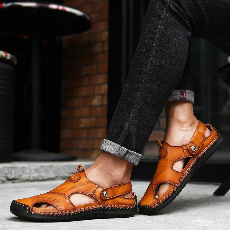 Orthopedische leren sandalen • Soleil Sole - Aanbieding: 1 kopen, 2 meenemen