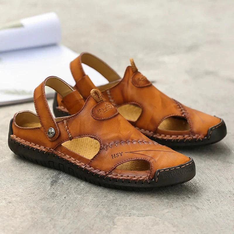 Orthopedische leren sandalen • Soleil Sole - Aanbieding: 1 kopen, 2 meenemen