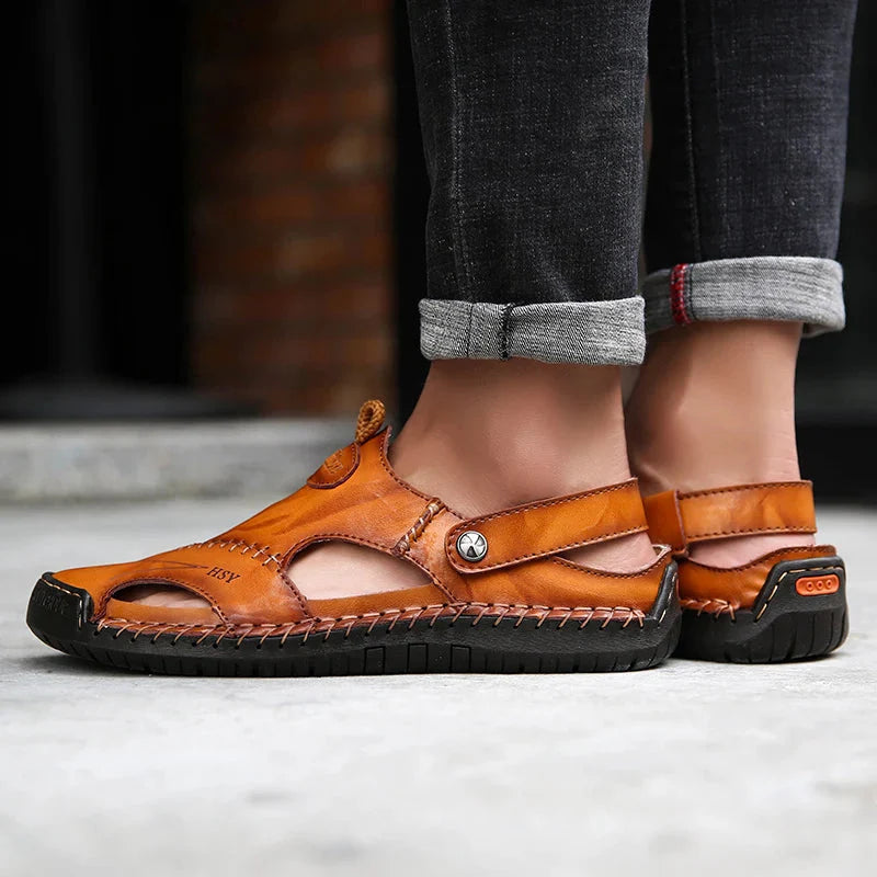 Orthopedische leren sandalen • Soleil Sole - Aanbieding: 1 kopen, 2 meenemen